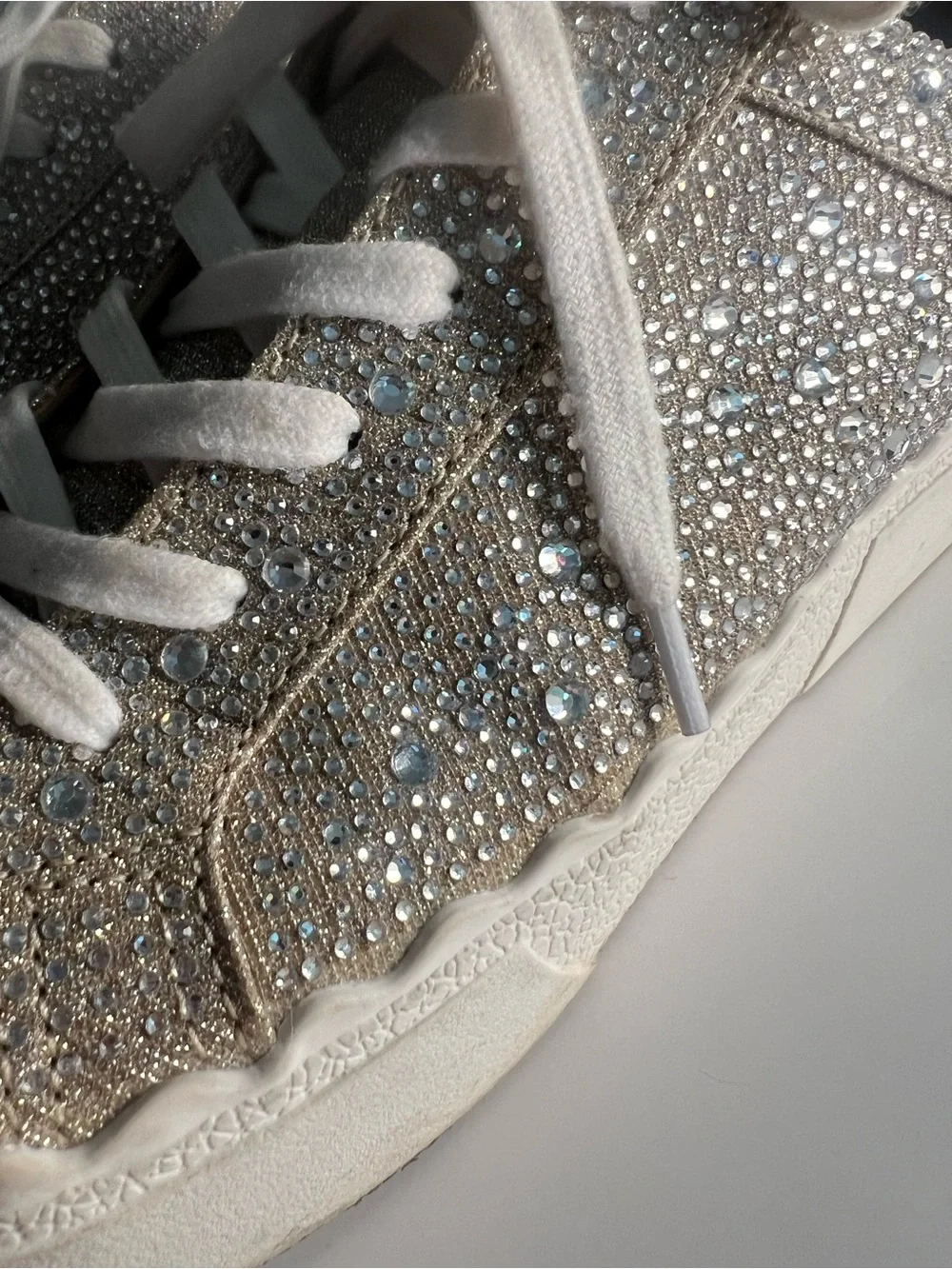 Anne Klien Iflex Crystal Low-Top Sneakers Size 9.5